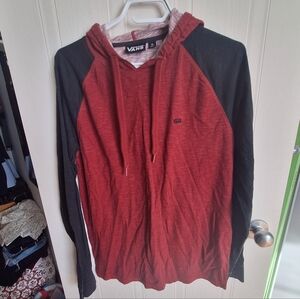 Vans Burgundy and Navy Hooded T-shirt